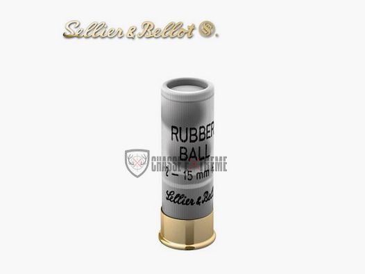 25 Cartouches S&B Rubber Ball 2 Balles cal.12