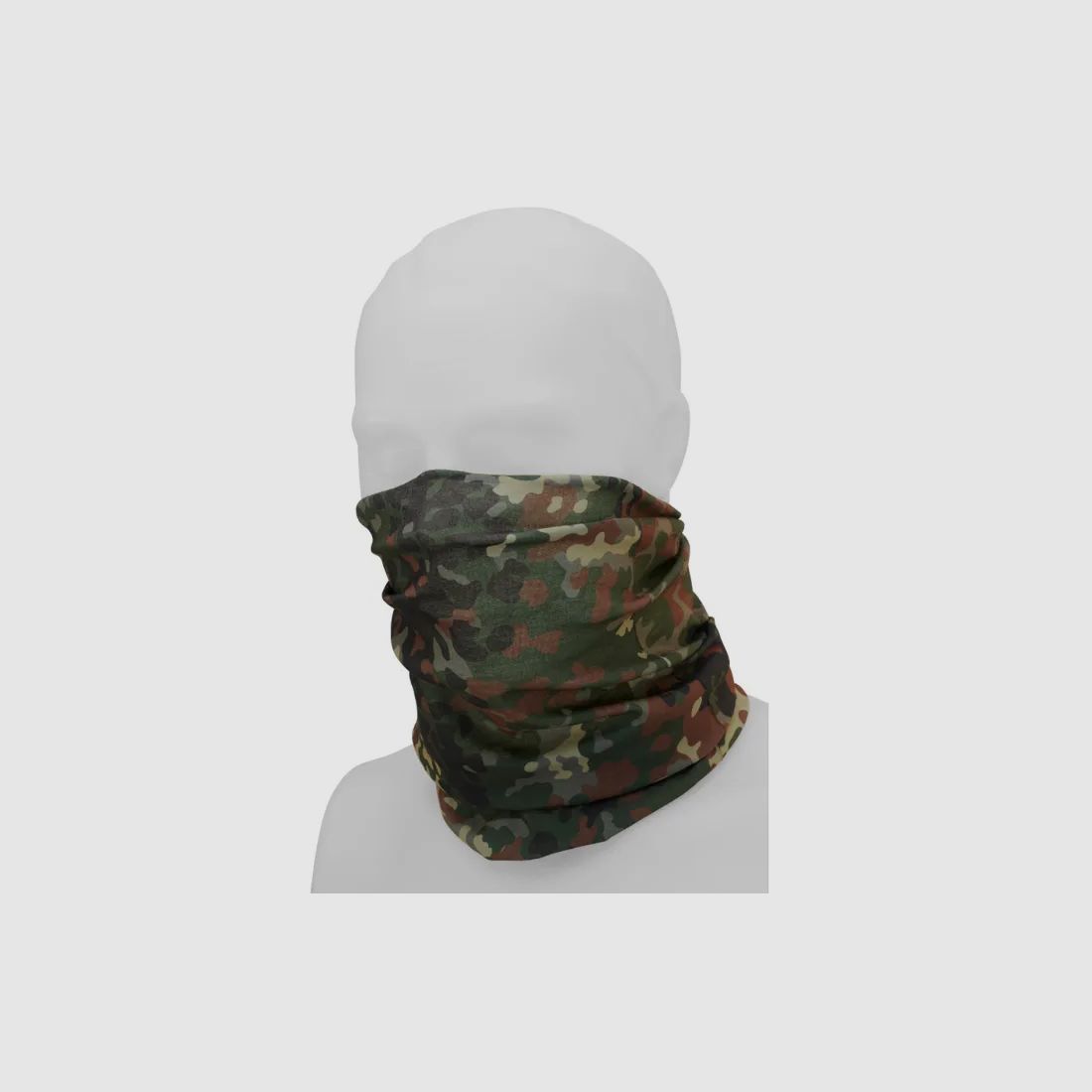 Multifunktionstuch (Schlauchschal) für Kopf, Gesicht, Hals - Einheitsgröße - BW Flecktarn