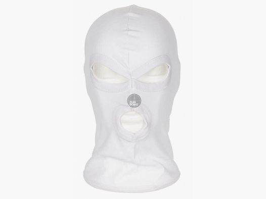 Balaclava, 3-Loch, dnn,wei, 100 % Baumwolle