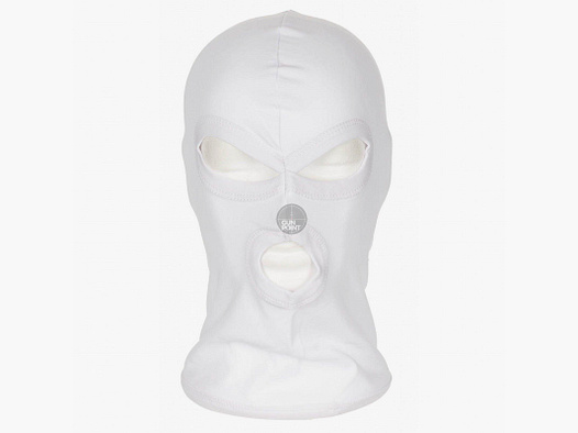 Balaclava, 3-Loch, dnn,wei, 100 % Baumwolle