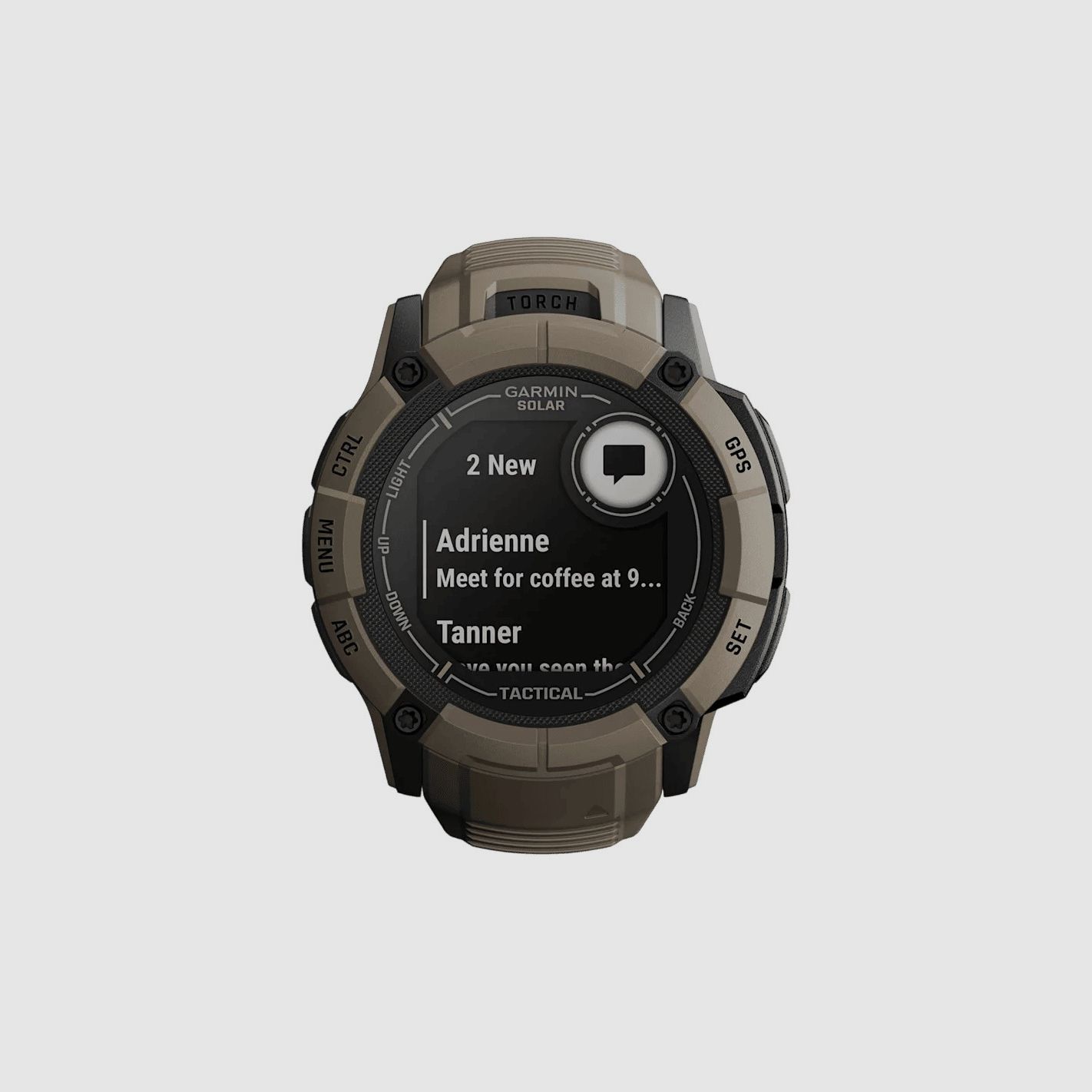 Smartwatch Garmin Instinct 2X Solar Tactical Coyote Tan, afbeelding 9 van 13