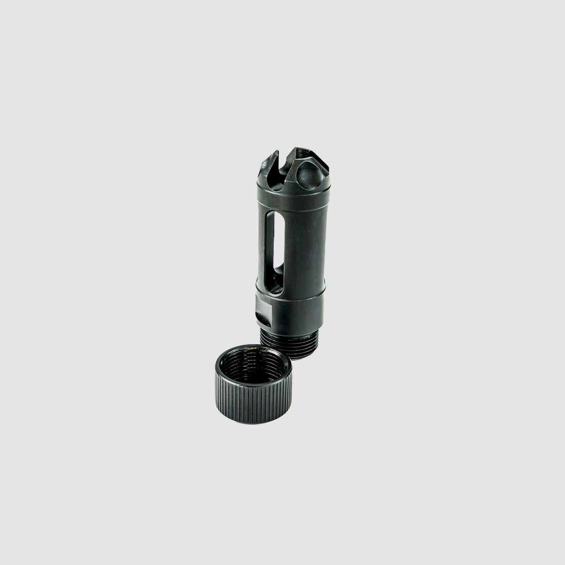 FAXON FIREARMS MUZZLOK® LUGER FAXON FIREARMS MUZZLOK 9MM PORTED FLASH HIDER NITRIDE CZARNY, zdjęcie 1 z 5