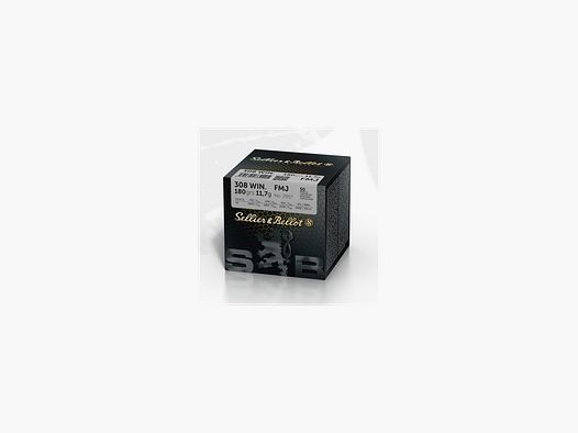 S&B .308 Win FMJ Munition 11,7 g/180 gr