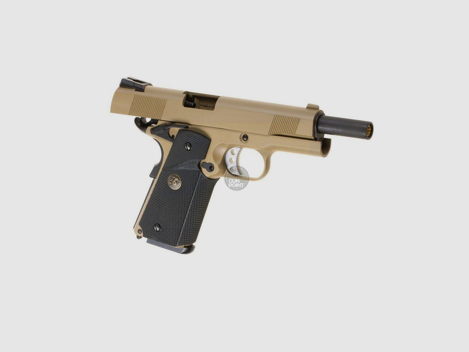Softair - Pistole - WE - Knight Hawk Full Metal GBB black - ab 18, ber 0,5 Joule