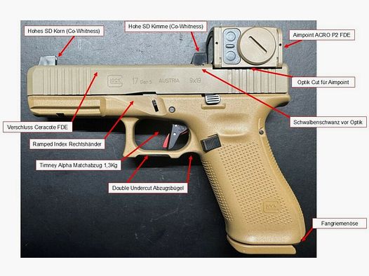 Glock Glock 17 Gen5 FS / FXD "FR Coyote