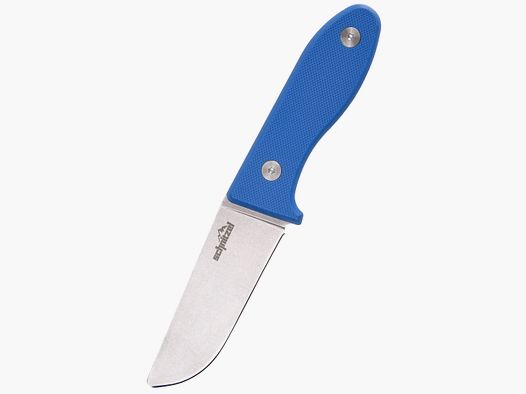 Schnitzel Kindermesser UNU rostfreier 8Cr13Mov-Stahl mit Stonewash-Finish blau