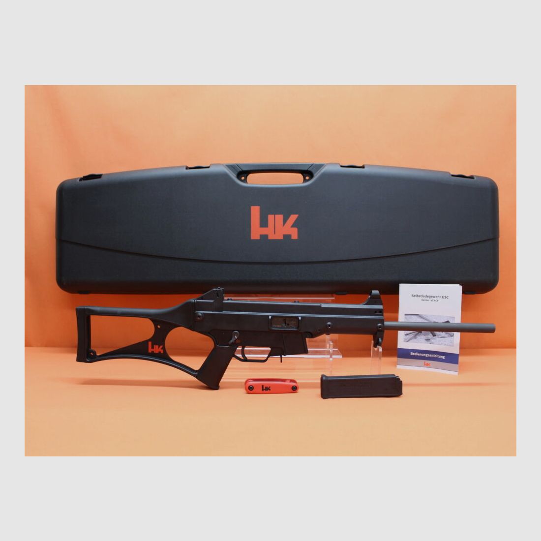 Heckler&Koch Ha.Büchse .45Auto Heckler&Koch/H&K USC 16" loop uitvoering zwart, systeem HK UMP (.45ACP/.45A.C.P.)