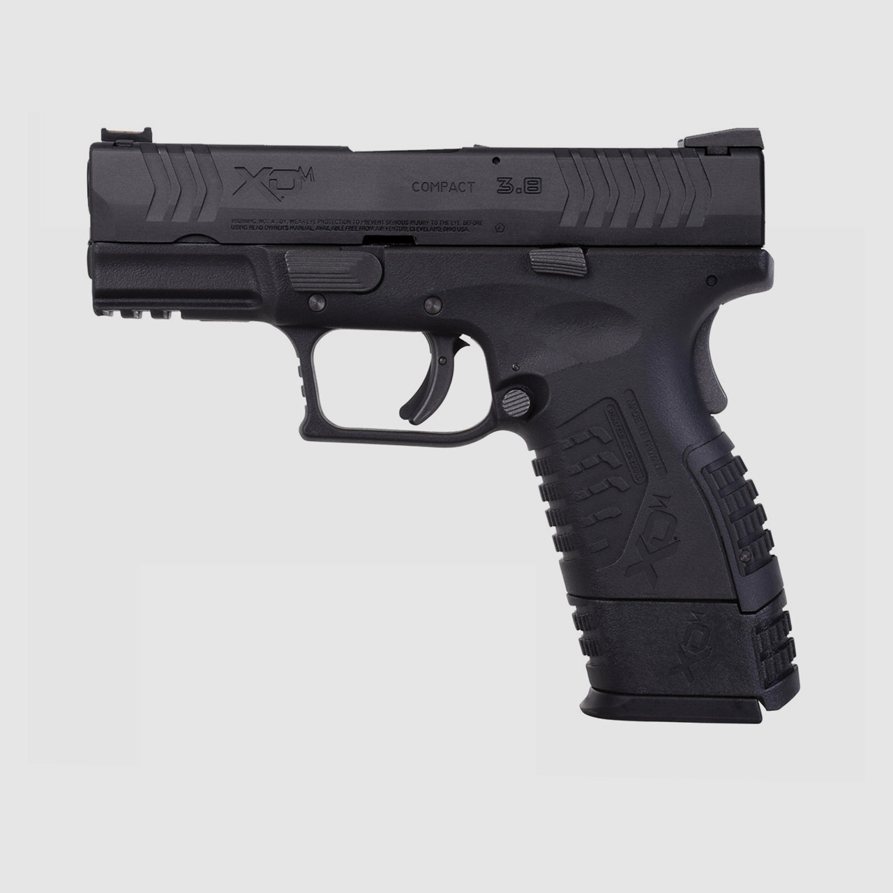 CO2 Pistole Springfield XDM 3.8 Zoll Compact Blowback schwarz Kaliber 4,5 mm BB (P18)