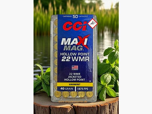 CCI Maxi Mag rifle cartridge .22 WMR JHP 40gr