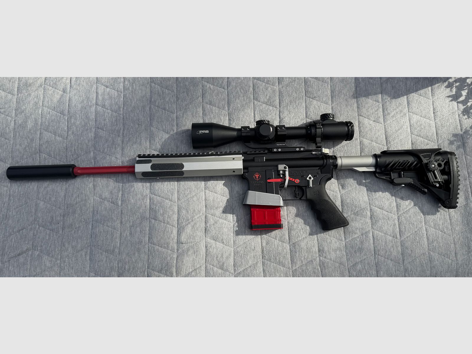 Tipppmann M4-22 Elite Red Line .22lr 16"  mit ZF 2,5-15x50 und Hipertouch  Competition 