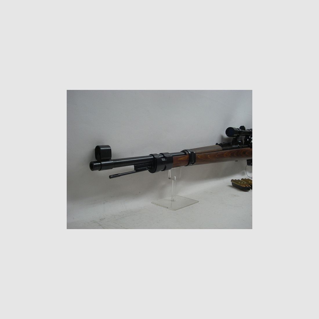 K98 incl. scope + mounting - cal. 6mm BBs, real wood