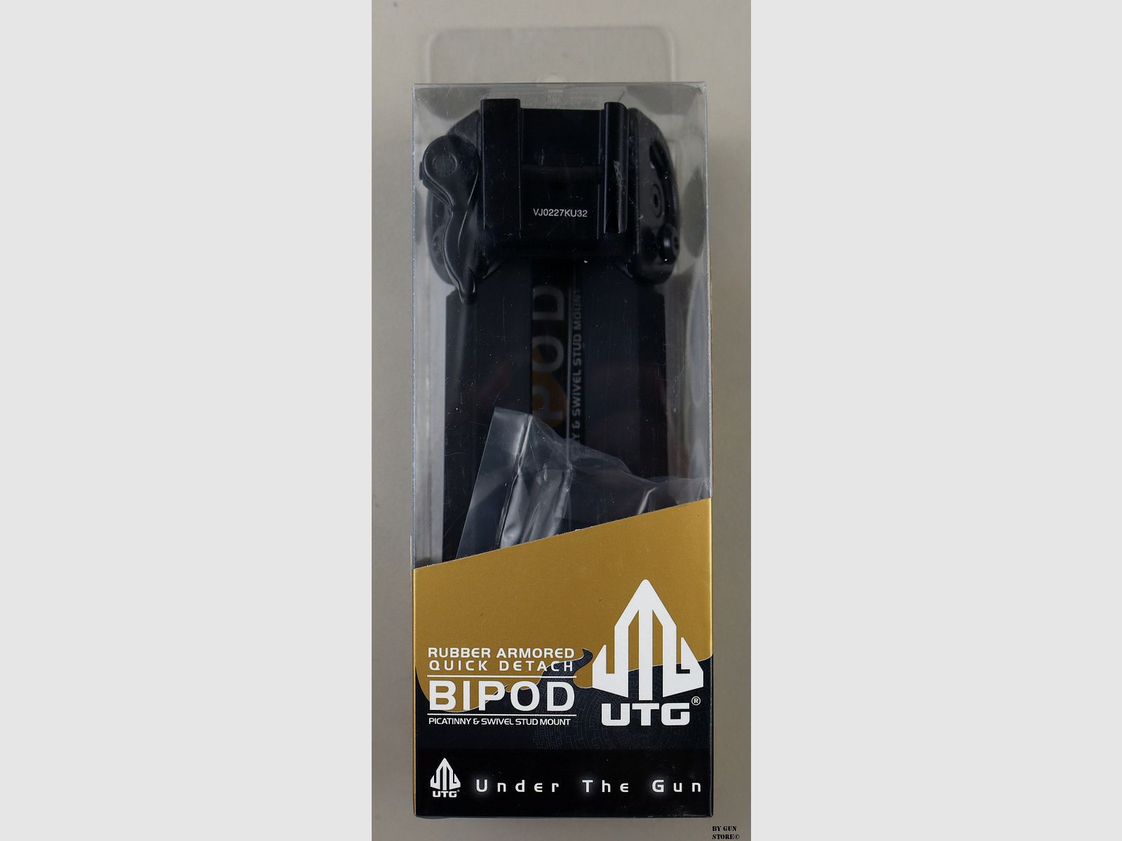 UTG Rubber Armored Full Metal QD Bipod, Height 6.0″- 8.5″, image 2 of 4