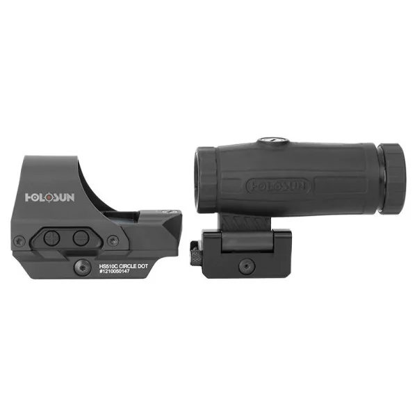 Holosun Pack Reflex 510C + Ingranditore HM3X – Reticolo: Rosso, immagine 3 di 6
