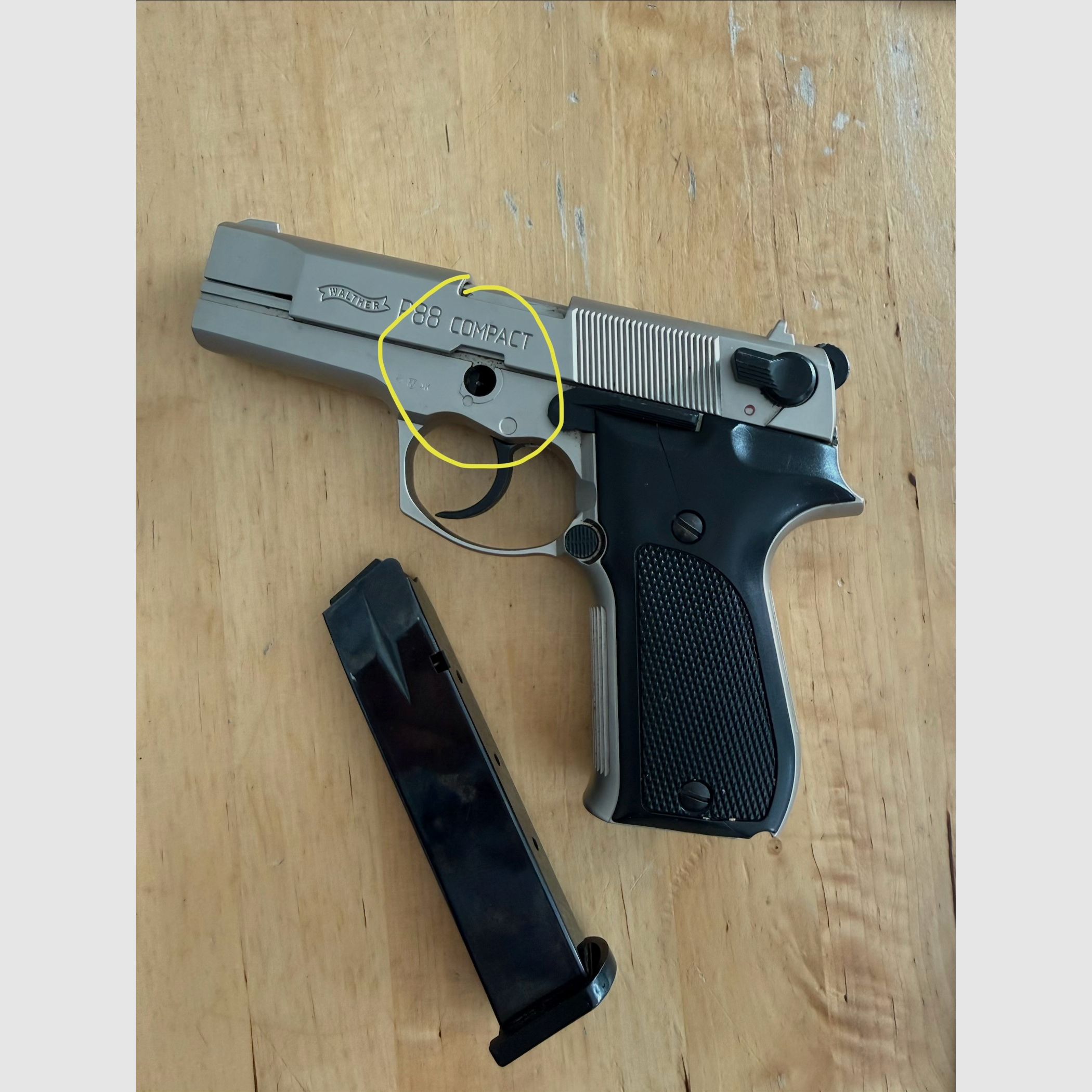Walther P88 9mm P.A.K. als Ersatzteilspender o. zur Reparatur