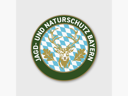 Wiederverwendbare Aufkleber "Jagd- und Naturschutz" Bayern