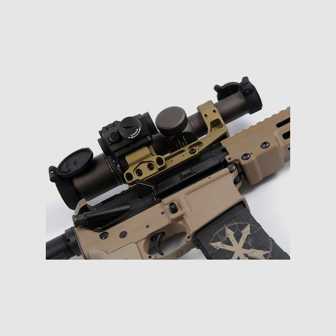 UNITY Tactical FAST LPVO Centreline 2.05" Montaggio a Blocco FDE, Diametro Anello 30 mm