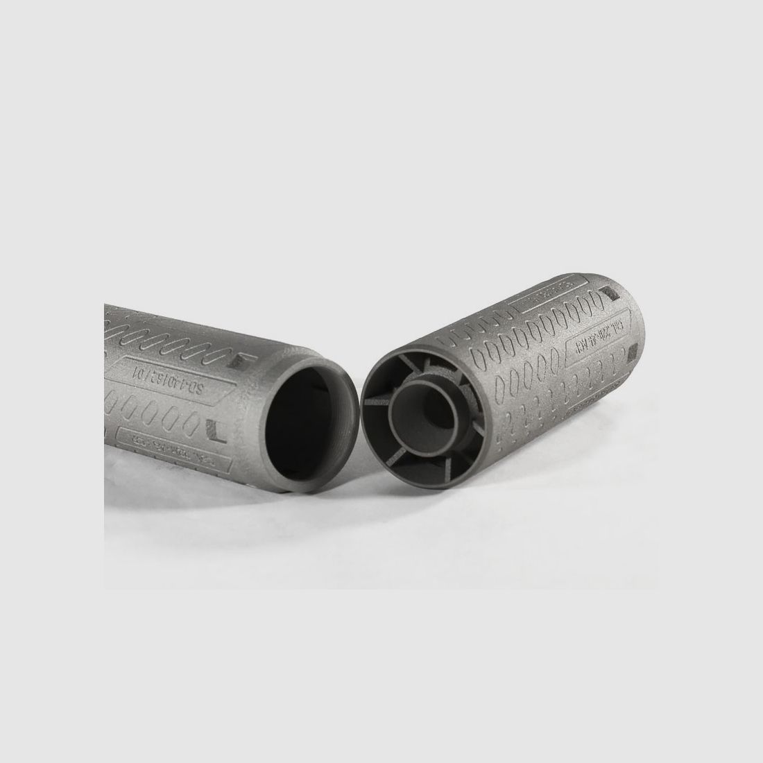 B&T Blast Deflector Print-X "extra lang" Inconel, zonder adapter blank matgrijs