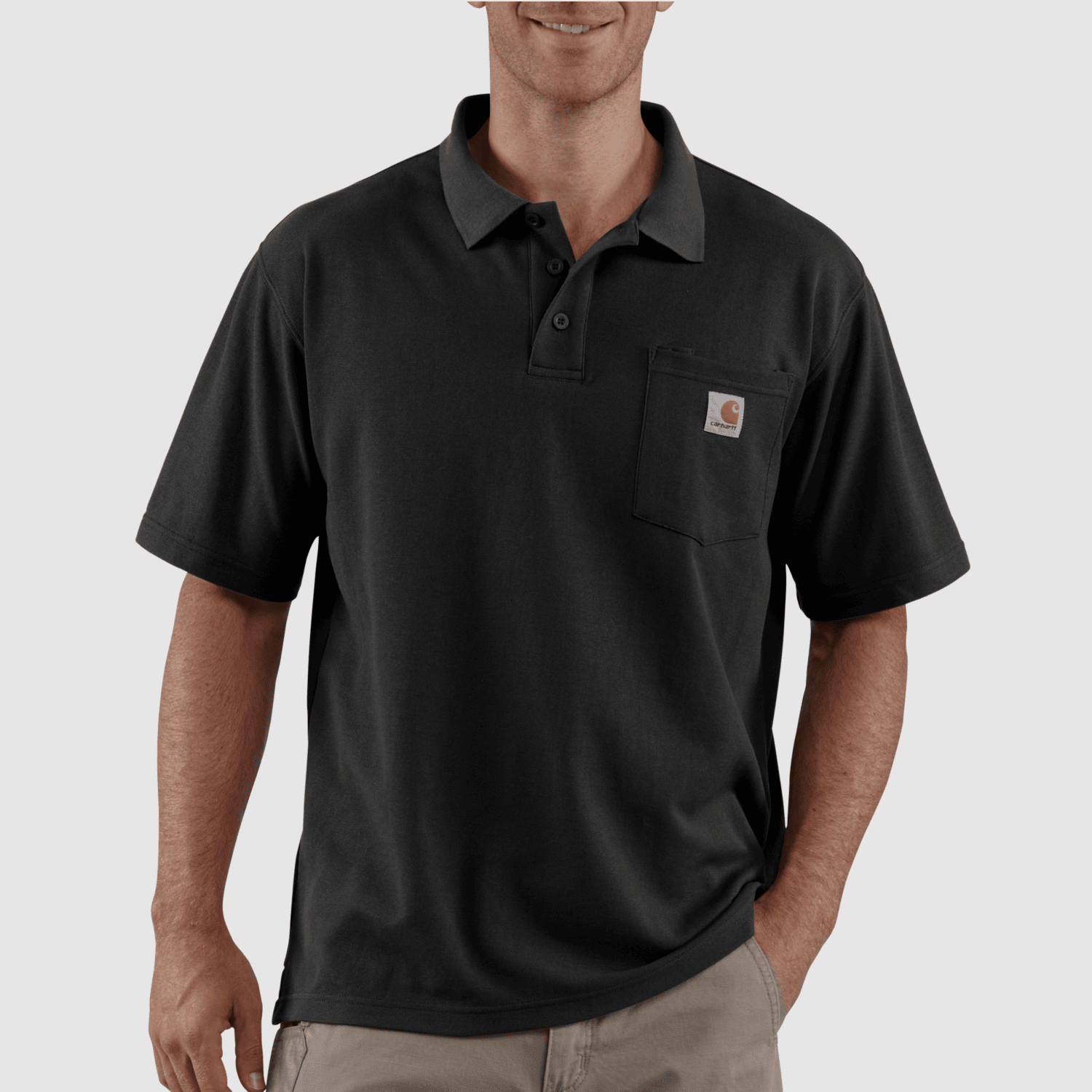 Carhartt Loose Polo Men Black XS