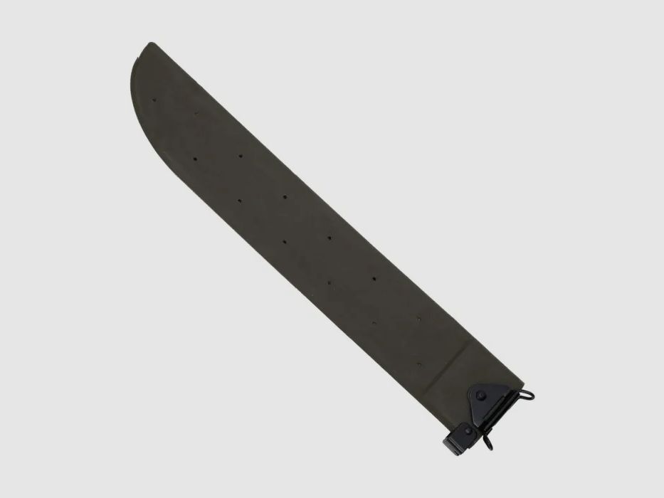 Military machete with saw and blade sharpener