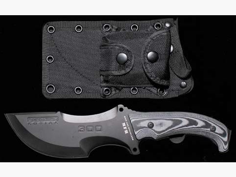 Cuchillo, "OPERACIÓN-KODIAK", con funda de nailon negra Cuchillo Comando