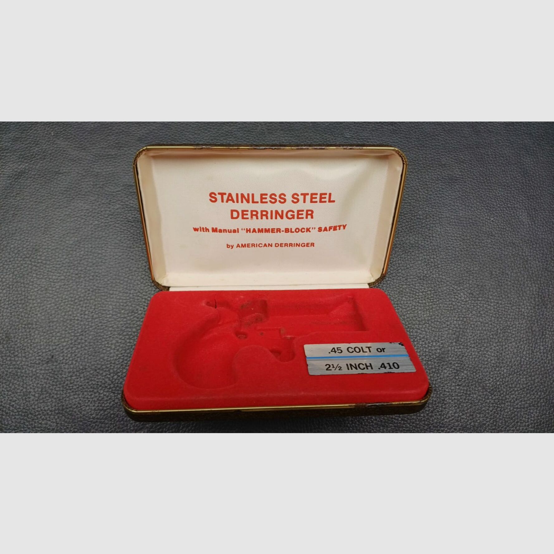 American Derringer originale Schachtel / Verpackung für Sammler