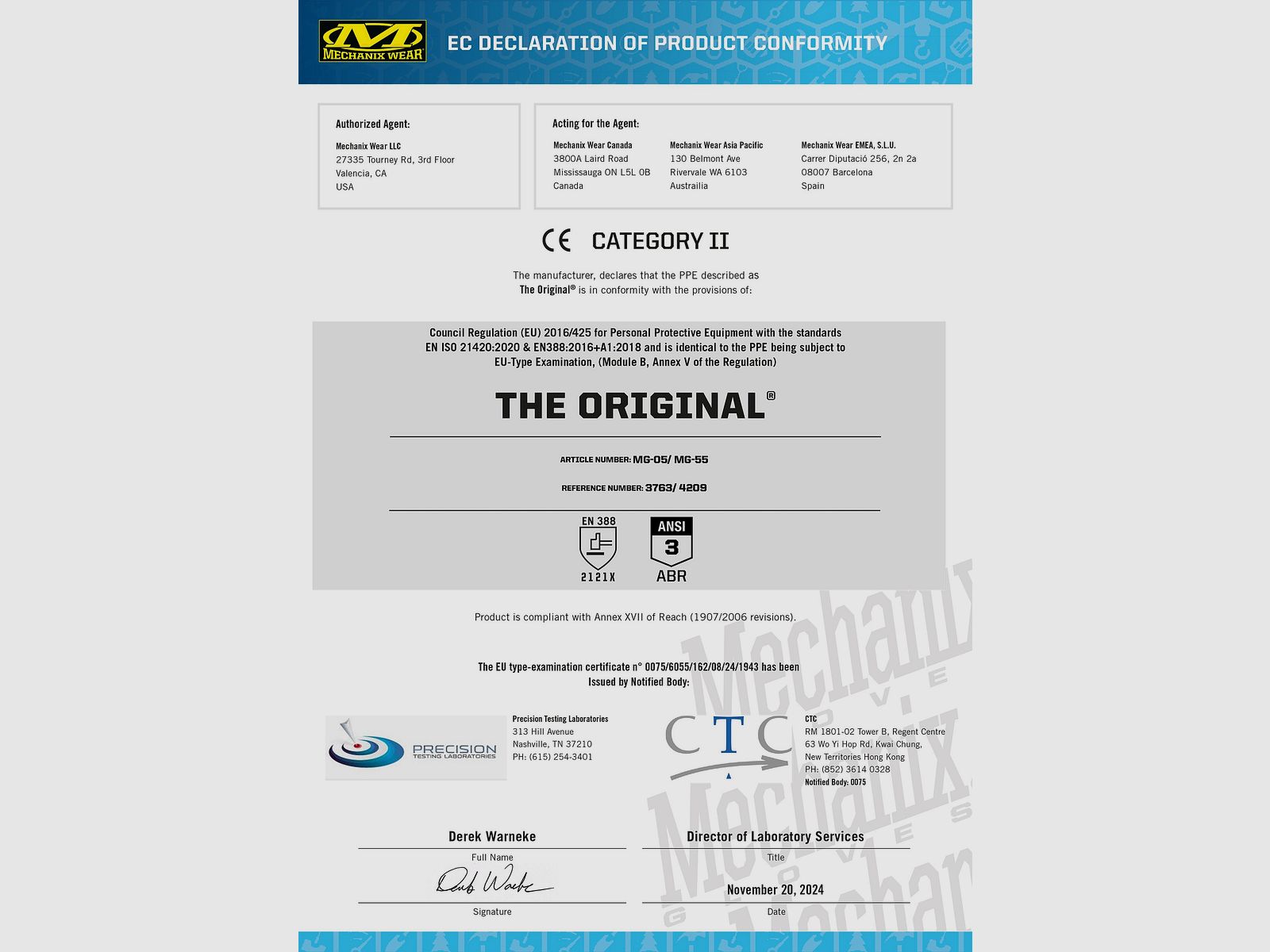 Gants Mechanix The Original Gen3 - Covert, image 4 sur 7