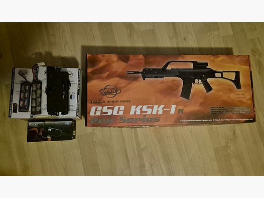GSG KSK-1K Airsoft G36 <0.5 Joule including magazine, batteries, charger