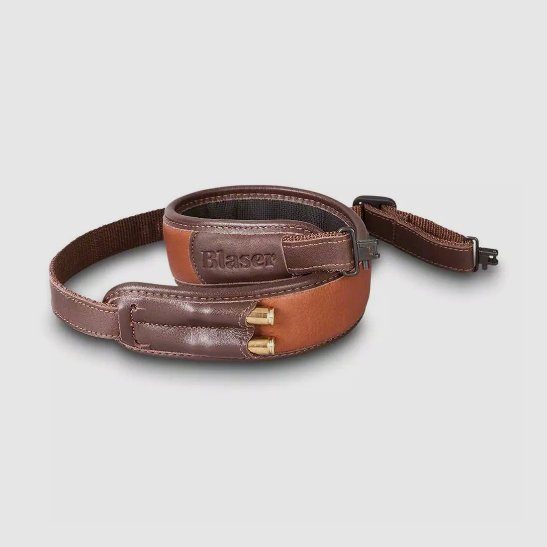 Correa de rifle Blaser de cuero marrón