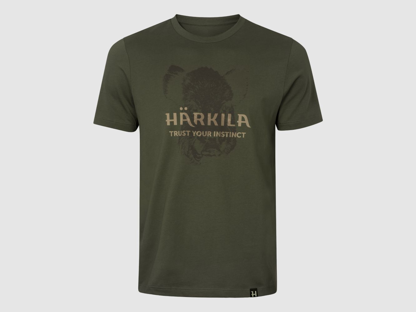 Härkila Wildboar Logo T-shirt Zielony