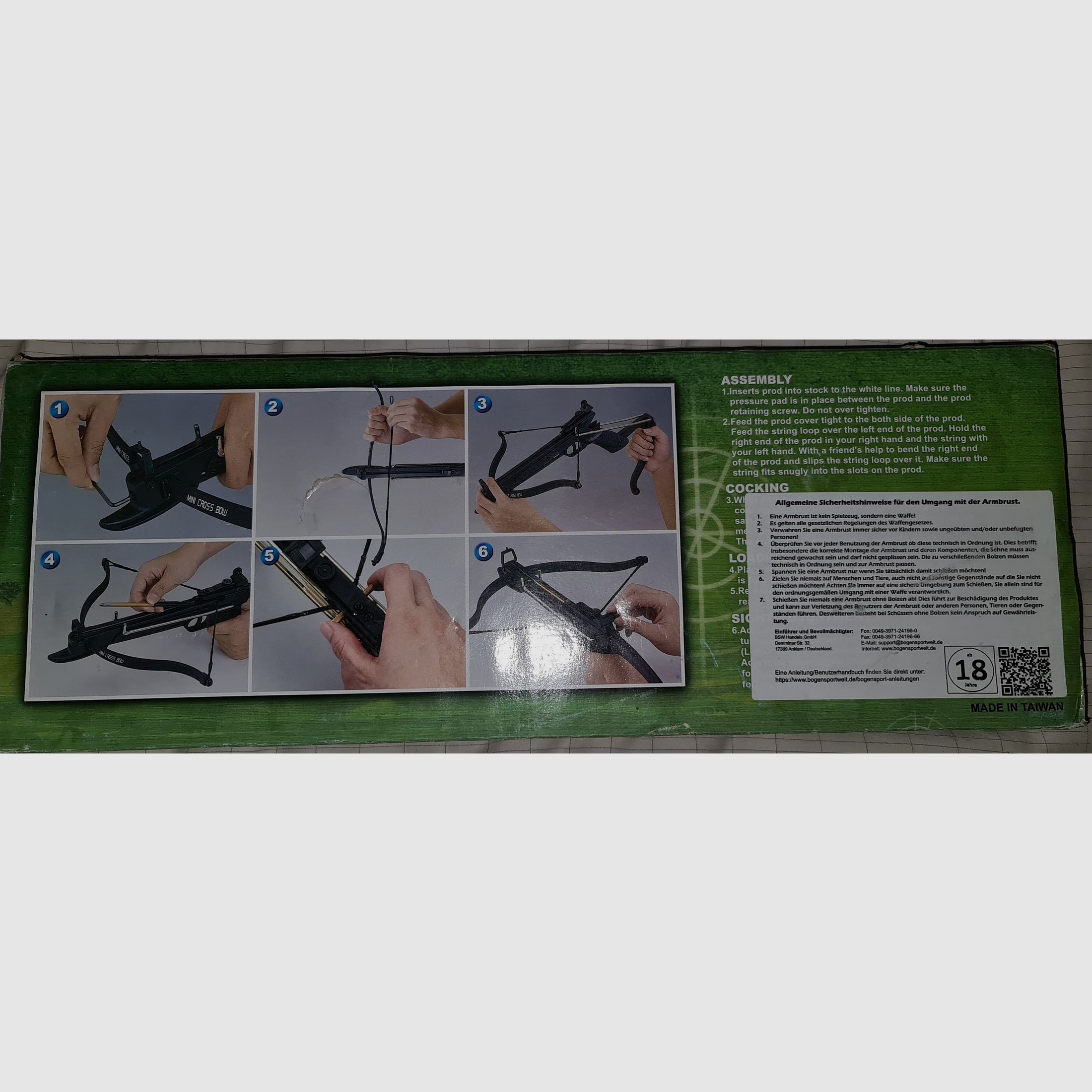 ARMBRUST SET FAUST HAND PISTOL CROSSBOW NEU + 12 ERSATZ PFEILE 