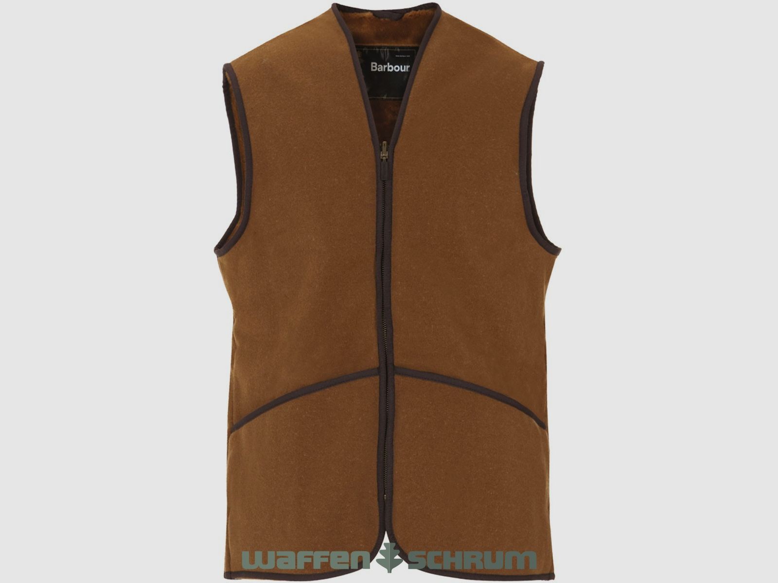 Barbour Zip-In Fleeceweste Warm Pile Brown