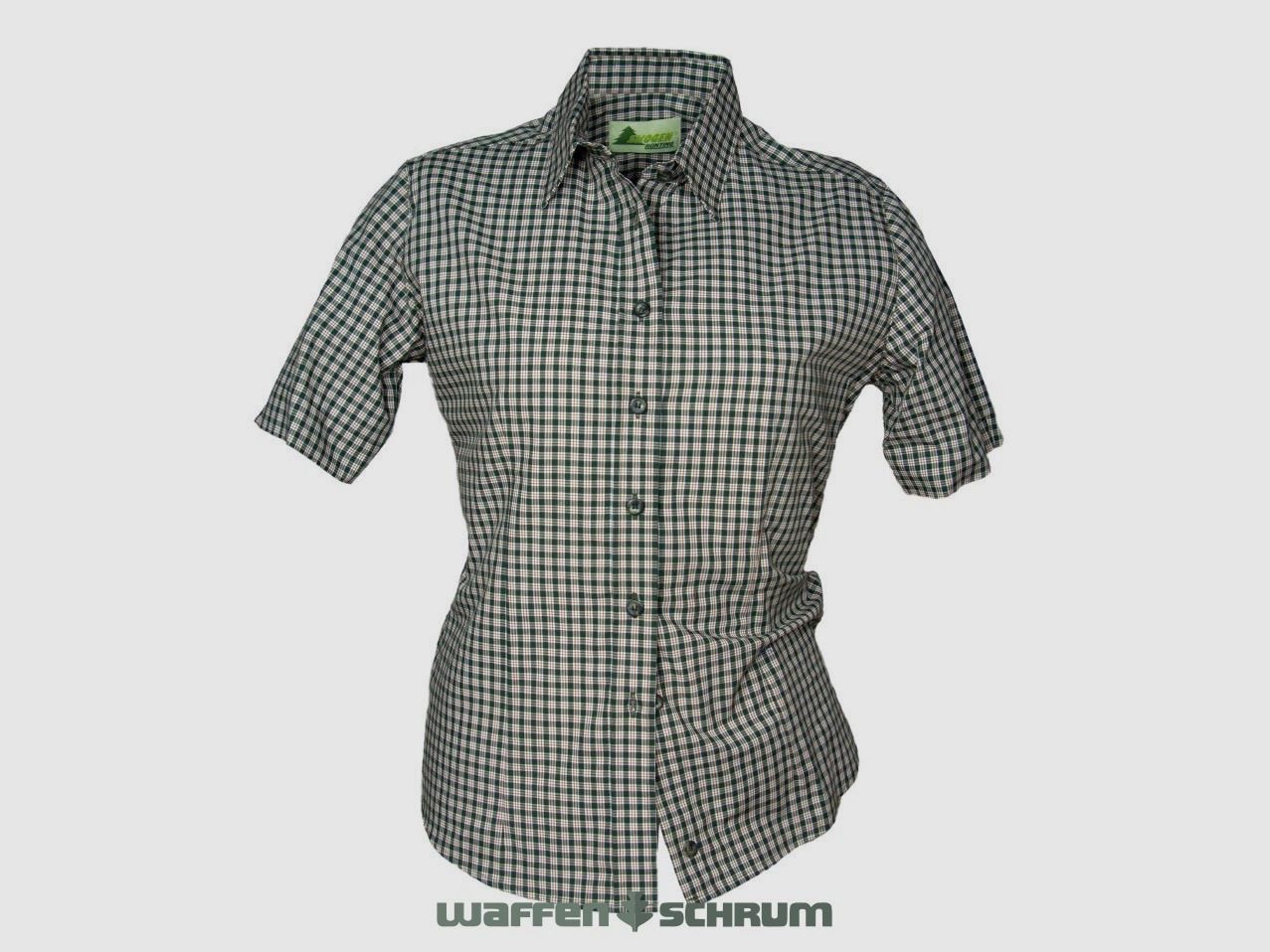 Skogen Bluse Karo 1/2 Arm Oliv