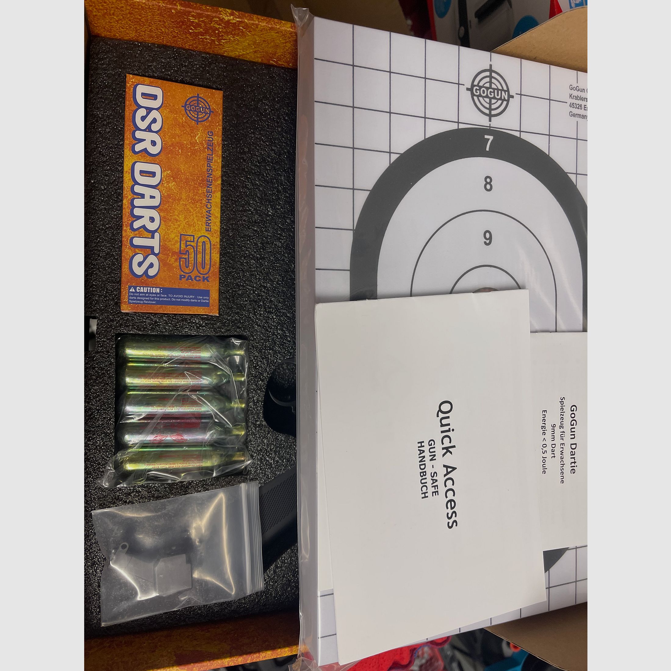 GoGun Dartie NEW OVP + E valve + Safe + Invoice