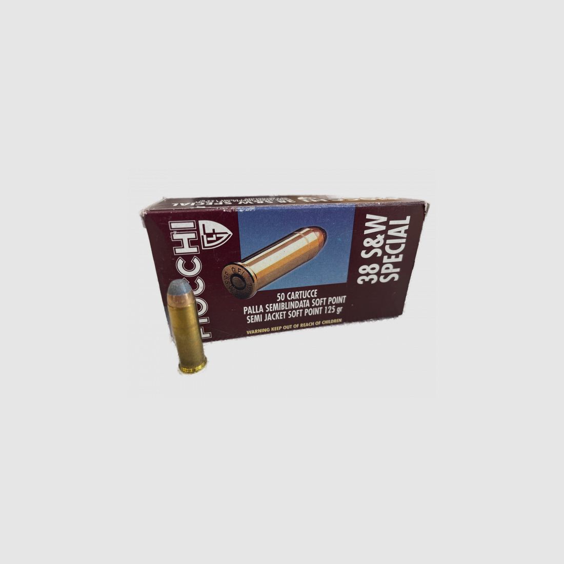 FIOCCHI .38SPECIAL SJSP - 125GRS - 50 ROUNDS