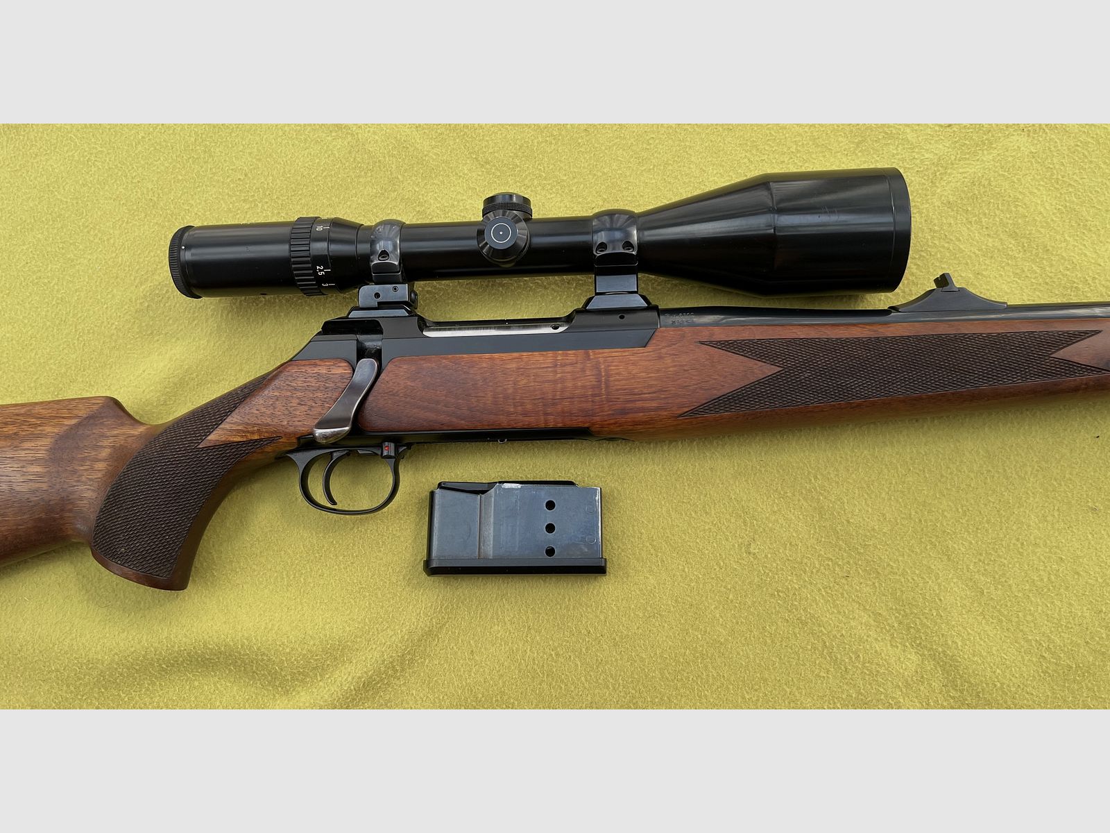 Rifle Sauer Modell 200 caliber .243Win. with scope Schmidt & Bender with very good shooting performance