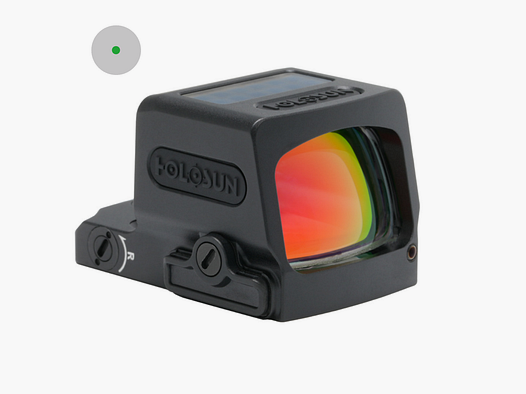 Holosun Reflexvisier EPS-CORE-GR3-MRS mit grünem Wechselabsehen: 3MOA Dot, 32MOA Circledot & 32MOA Circle