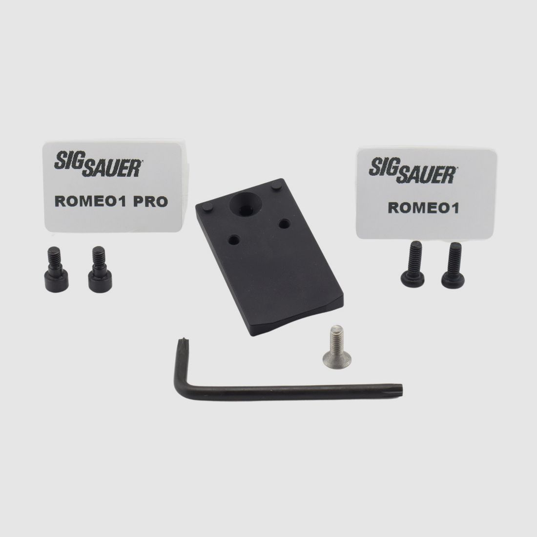 Piastra adattatore OR ROMEO 1 / PRO per pistole Sig Sauer P226 / P220 X-Series (produzione tedesca) Optical-Ready | X-Short X-Five X-Six X5 X6