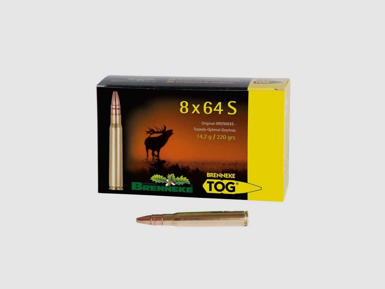 8x64 S TOG 14,2g/220grs. Brenneke