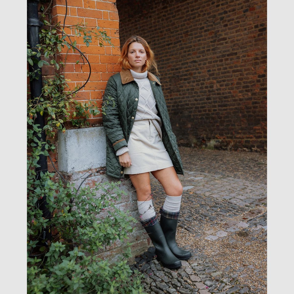 BARBOUR Coltrui Burne Knit Ecru