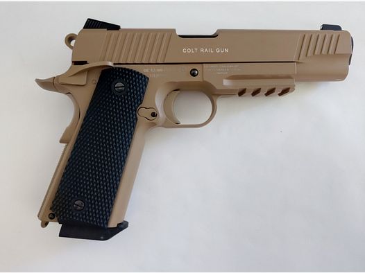 Government Model Colt Rail Gun Automatik Caliber 45 CO2