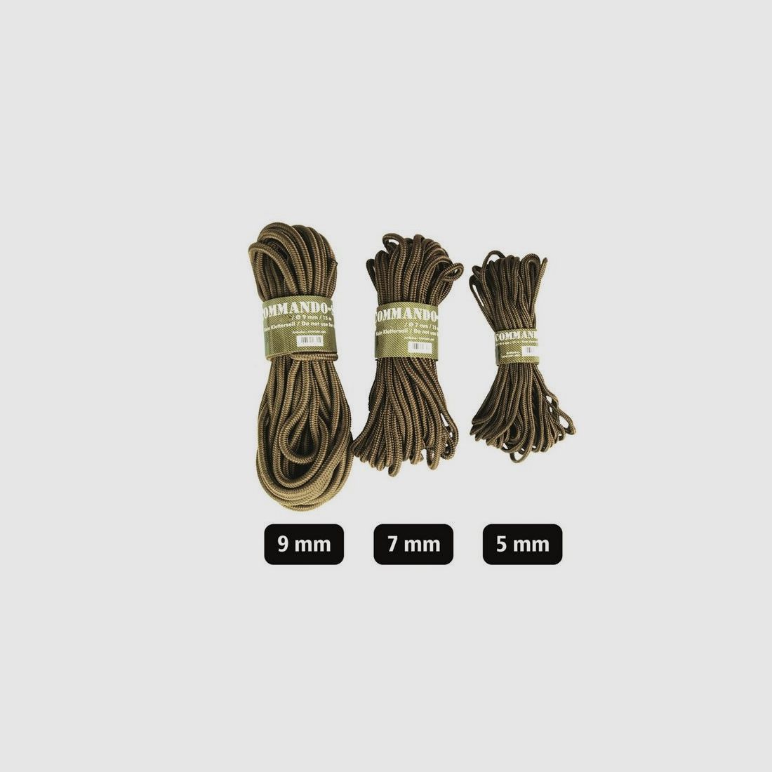 COMMANDO-SEIL COYOTE 9MM x 15 METER