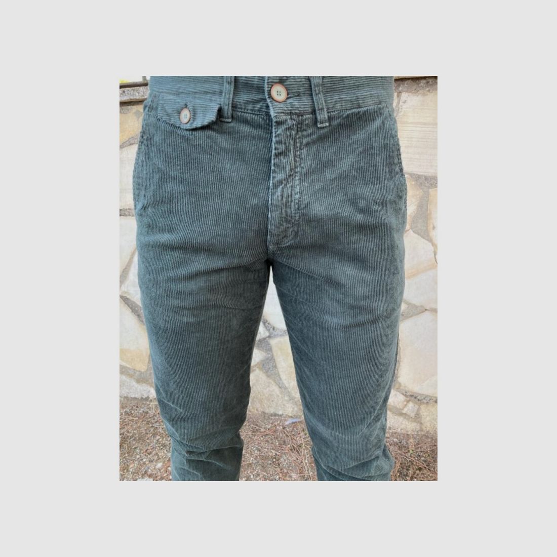 PANTALON PANA CABALLERO MODELO NAIROBI VERDE OSCURO, imagen 1 de 4