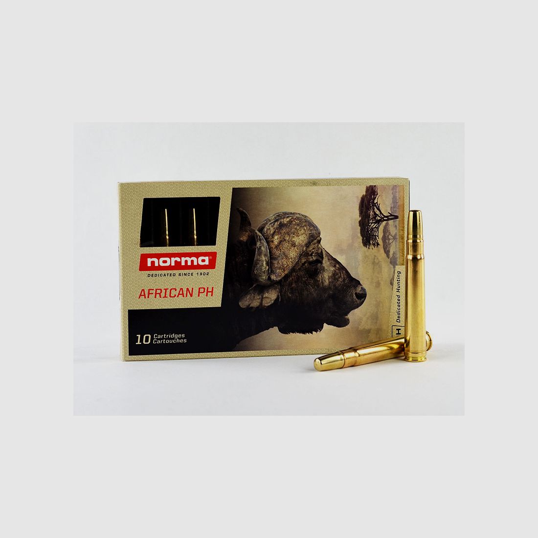 NORMA AFRICAN PH .375 H&H Magnum, SOLID 300 grs 1 Pack (10 shots at €10.90 each *)