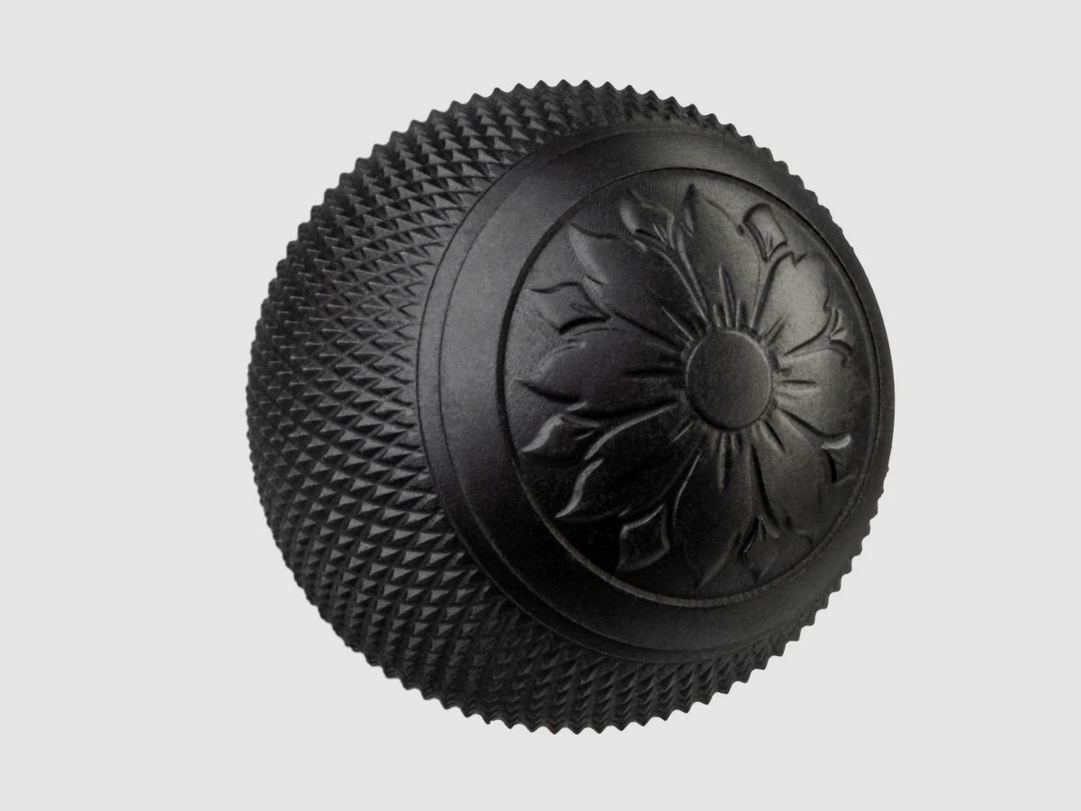 Sauer Kammergriffkugel Stahl 23 mm, Rändel, Blume