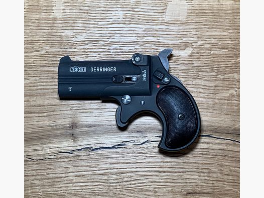 Röhm Derringer, signal pistol caliber 9mm blank