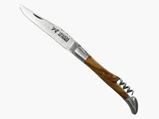 Laguiole Taschenmesser Olivenholz §42a WaffG konform legal führen