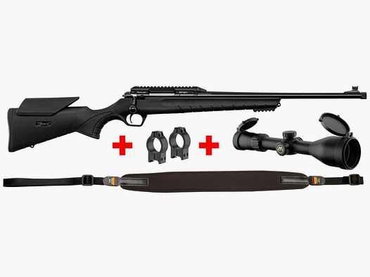 Pack Rifle .308 Monza + mira 3-12×56 + anillas de montaje + correa + funda