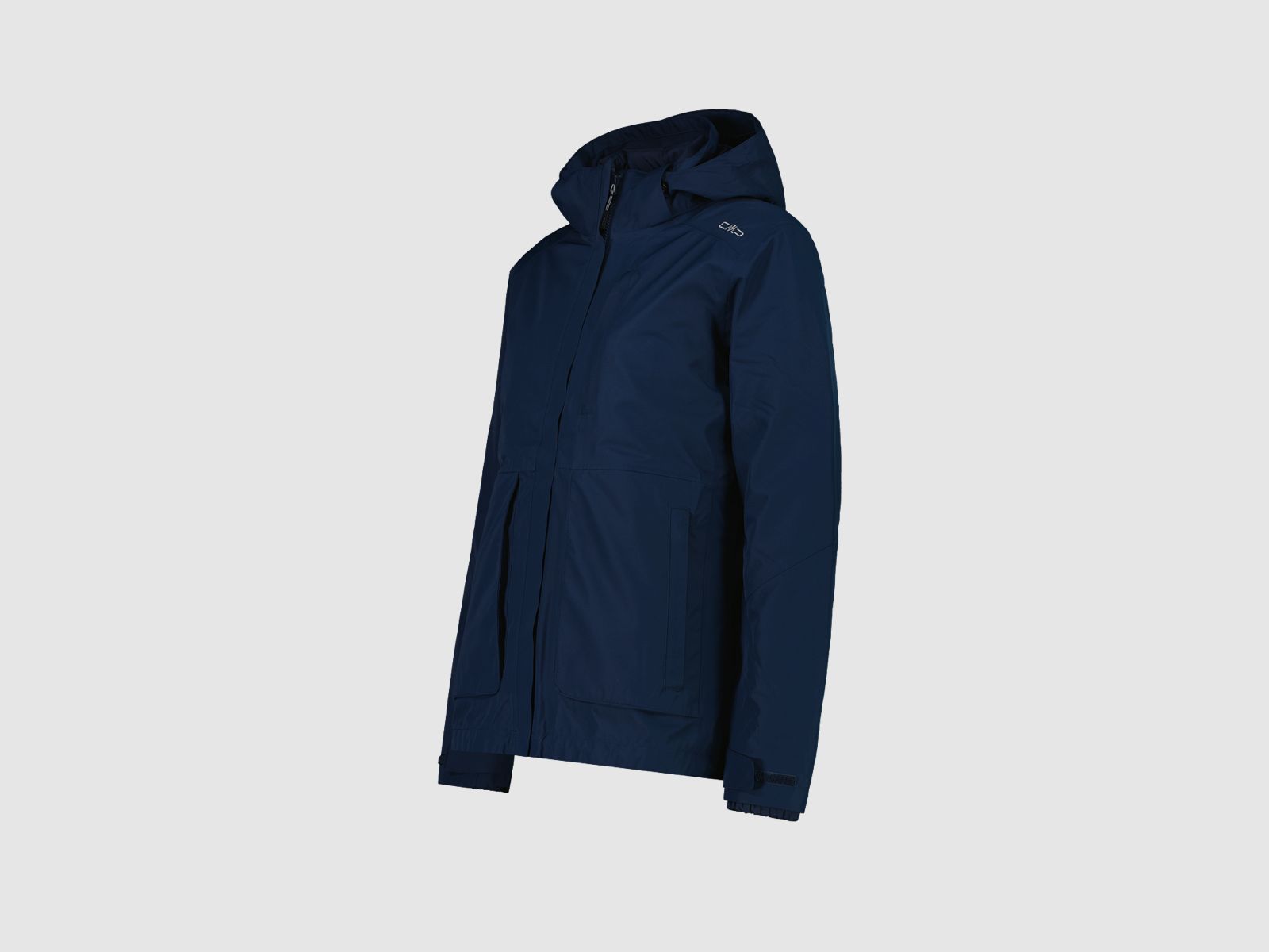 CMP Multifunktionale Damenjacke 3in1 t mit Kapuze Blau