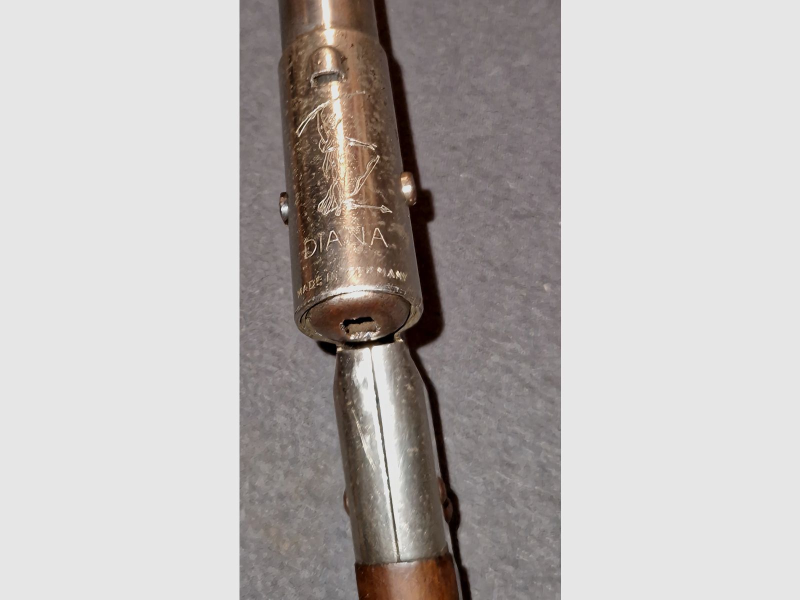 DIANA MOD 20 / 4.5mm / DDR VEB AIR RIFLE VERY GOOD POWER / LITTLE SURFACE RUST / VERY RARE / DEFECTIVE ( NO.33 ) ------>! READ DESCRIPTION ! <------