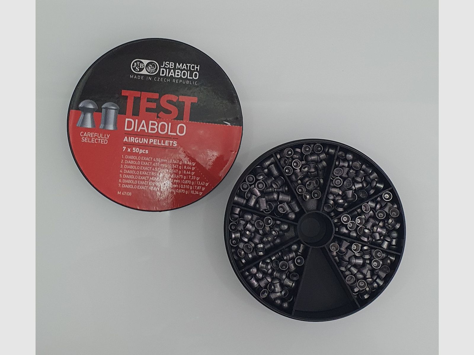 JSB MATCH TEST DIABOLO 7X50 CAL.177 4,5mm